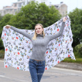 Fashion women soft cotton Printed shawl Viscose lady fashion sequin Paillette scarf factory china